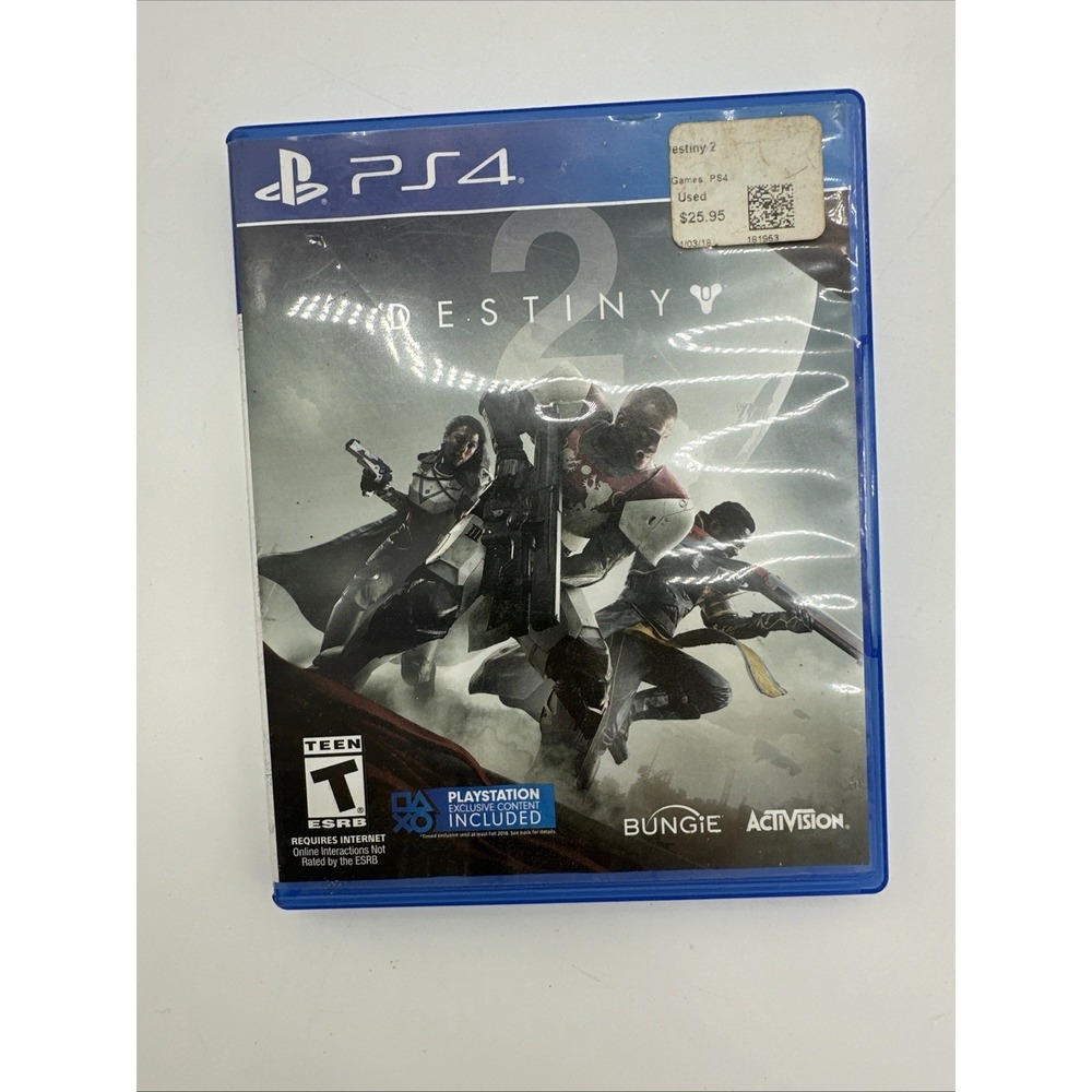 Bungie Destiny 2 Video Game PlayStation 4 FPS Shooter Activision PS4